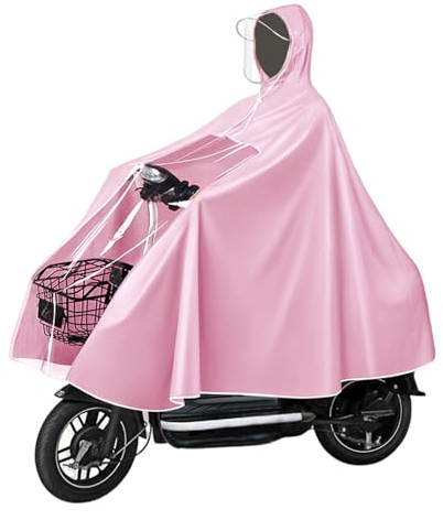 Fayemint Poncho Pluie Vélo, Cape de Pluie Vélo, Réutilisable et Pliable pour Tout le Corps