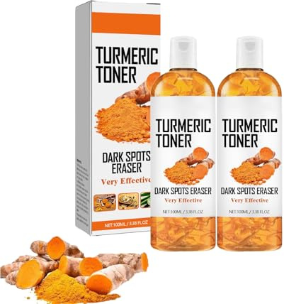 Turmeric Toner mit Kurkuma, Gesichtswasser, Anti-Flecken-Serum, Tonic mit natürlicher Kurkuma-Essenz – feuchtigkeitsspendend, beruhigend und aufhellend