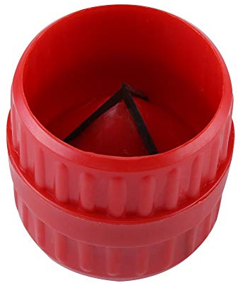 Escariador de tuberías, herramienta de fontanería para desbarbado de tubos de cobre y PVC, interior y exterior, para fontaneros manitas (CM-208)