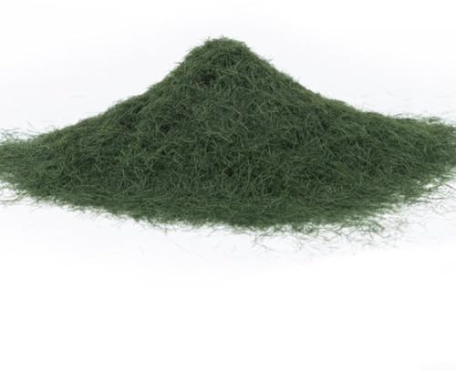 Modelleisenbahn Landschaft Gras Pulver, 30g Nylon Kunstrasen für Diorama, Rasen & Modellbäume, 5mm Statisches Gras für HO Scale & andere Maßstäbe