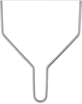 triangle Drahtkäseschneider 24 cm - Käselyra aus Edelstahl | Für mittelfeste Schnittkäse bis 24 cm Durchmesser – Draht austauschbar, spülmaschinengeeignet