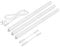 parlat LED Unterbau-Leuchten Rigel, je 57,3cm, je 790lm, warm-weiß, 3er Set
