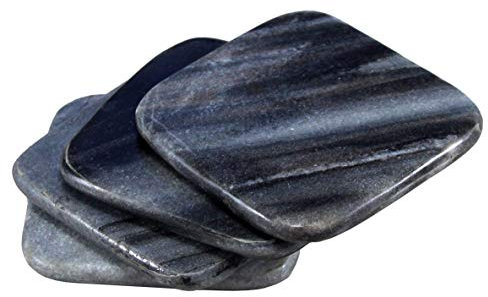 StonKraft Natural Stone Sculpted Coffee Tea Beer Coasters/Coaster Set/Coasters Set