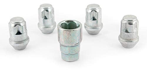H&R Felgenschloss-Set M12x1.50 Kegelbund - 4 Felgenschloss-Muttern inkl. Adapter