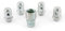 H&R Felgenschloss-Set M12x1.50 Kegelbund - 4 Felgenschloss-Muttern inkl. Adapter
