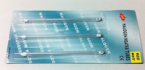 KIT 3 RESISTENZE RESISTENZA ALOGENE LUNGHEZZA 24 cm TUBO STUFA ALOGENA 400 W