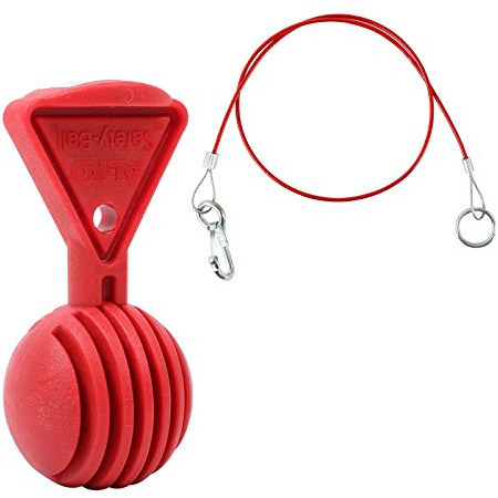 Al-Ko Safety Ball rot + Abreißseil Rot 100 cm mit Karabiner und Ring