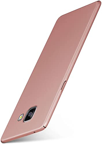 moex für Samsung Galaxy A5 (2016) Hülle Ultra Dünn, Schutzhülle mit erhöhtem Kameraschutz, Slim Cover Hardcase Backcover, Dünnste Handyhülle Minimalistisch Alpha Case, Rosegold