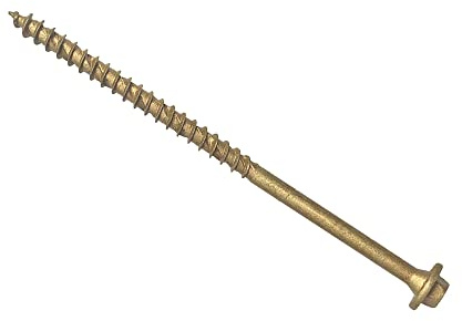 Sechskant/TORX® kompatible Holzschrauben T30 hellbraun, 7 x 65 mm, 50 Stück