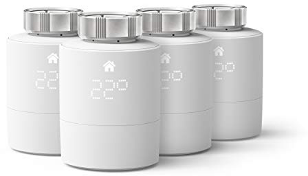 tado° Cabezal Termostático Inteligente - Pack Quattro, Accesorio para control de habitaciones múltiples, control de calefacción inteligente, Instálalo tú mismo
