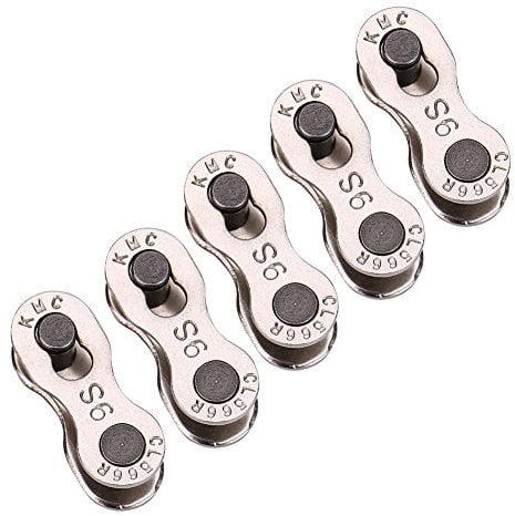 5 Paar Fahrrad-Kettenglieder, Fahrrad-Schnellwechselkette Master Link Magic Joint Connector Ersatzteile im Freien(9 Geschwindigkeit)