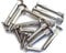 Merriway BH06968 (20 Pcs) Nickel Plated Steel Cabinet Furniture Connecting Screws Total Width x Length M4 x 42mm - Pack of 20 Pieces