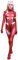 Cosplay.fm Damen Zero Two Battle Suit Kopfbedeckung Code 002 Cosplay Kostüm Spandex Bodysuit (M, Rot)