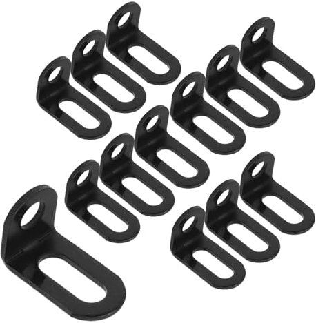 Bitray L-Shaped Corner Brackets 1.2 x 0.8 x 0.7 Adjustable Right Angle Brackets Heavy Duty Furniture Shelf Corner Braces Supports -30pcs