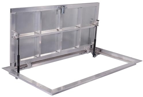 Trampilla de suelo Aluminio 600 mm x 1200 mm(P) Tapa de Registro Tapa de Pozo Puerta de Inspección Tapa de Escotilla