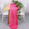ShinyBeauty Tischläufer aus Chiffon, Rosa, warm, 29 x 120 cm, transparent, für Hochzeitsempfang, Läufer aus Chiffon, romantisch, für Bankett, Hochzeit, im Freien