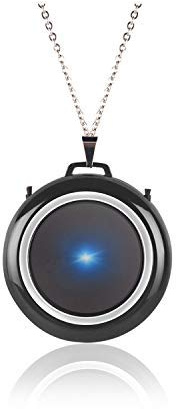 JUSTINLAU Wearable Mini Air Purifier Necklace, Negative Ion Necklace Air Purifier, Personal Air Purifier, Air Sanitizer Machine Car Air Purifier Ionizer for Bedroom, Office, Smoke Smell, Odors, Dust