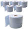6x Alfa blaue saugstarke Papierrolle 500 Tücher (2-lagig) perforierte Papiertücher | Putztuchrolle für Industrie, Werkstatt, Baustelle und Haushalt