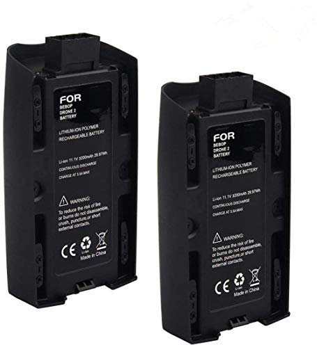 2-Pack 3100mAh 11.1V Battery for Parrot Bebop 2 Drone/Bebop 2 FPV Drone