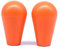 Arcity Arcade-Joystick ovaler Schlägerknauf, Kugelgriff, amerikanischer Stil, Orange und Orange, für Zippy SANWA SEIMITSU Arcade1up Maschinenkonsolen, 2 Stück