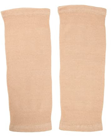 Kniebandage, Atmungsaktiv Dünn Sport Bandage, für links rechts - Kniestütze für schwache Gelenke Grau, Dehnbar Weich Knieschutz, Hautfarben 2 teilige
