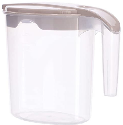 KOTARBAU® 1 L Wasserbehälter mit Skala und Deckel Karaffe mit Ausgießer Transparenter Kunststoff