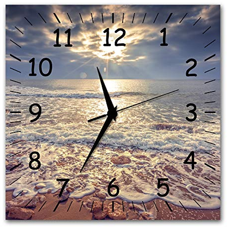 Bilder-Manufaktur BM wahlweise Funkwanduhr ODER Quarzwanduhr Funkwanduhren Funkuhr Wanduhr Funk ODER Quarz kein Ticken lautlos geräuschlos leise modern ohne Tickgeräusche MF10-9429-quarz