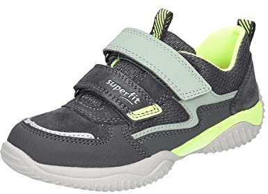 Superfit Jungen Storm Sneaker, Grau Gelb 2010, 32 EU