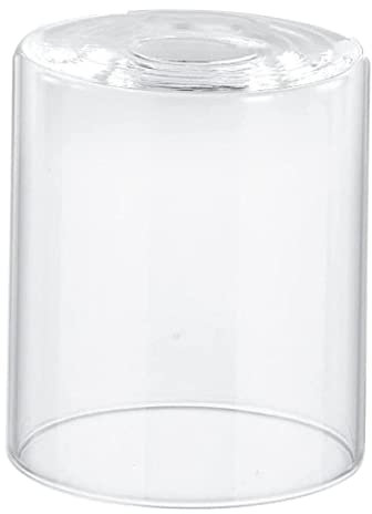 perfk Abat-Jour en Verre Clair décoration Couvercle Cylindre Abat-Jour Pendentif Abat-Jour pour lumière Chambre Lustre luminaires Suspendus, 10cmx15cm