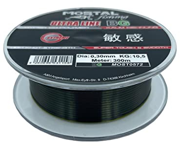 Mostal Ultraline BG 300m monofile Angelschnur Black Green Mono Schnur