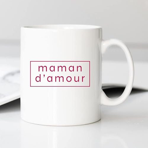 Mug Maman D Amour Cadre - Mug céramique imprimé en France de la marque We are family