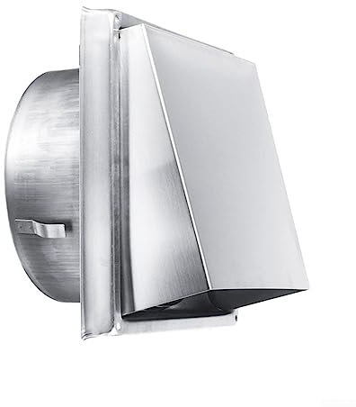 Wand-Abdeckung für Lüftungsschlitze, quadratisch, 304 Edelstahl, geeignet für Küche und Badezimmer, 150 mm