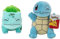 Pokémon PKW2697-20cm Plüsch - Bisasam, offizielles Pokémon Plüsch & PKW2693-20cm Plüsch - Schiggy, offizielles Pokémon Plüsch