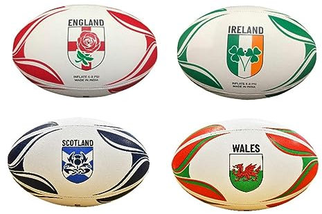 OnlySportsgear International Country Themed Rugby Balls, Irland (Mehrfarbig), 38