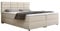 PANDA MÖBEL Reve Boxspringbett 180 x 200 cm Doppelbett mit hochwertiger Bonell-Matratze und Topper, Polsterbett mit Bettkasten, Schlafzimmer, Bequem, Modern, Stilvoll