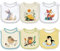 Maiwamita 6er-Pack wasserdichte Baby-Lätzchen aus Baumwolle für Mädchen und Jungen zum sabbernden Essen mit Druckknopf (Multi9)