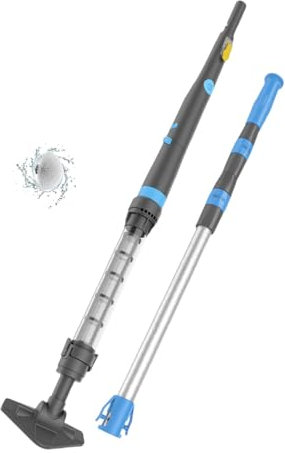 Oxseryn Aspirador de piscina inalámbrico manual con cepillo eléctrico redondo para limpiar la línea de flotación, portátil y recargable para piscinas sobre el suelo, spas y jacuzzis