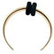 JEDTAKCT Körperpiercing-Schmuck - Halbmondförmiger Horn-Nasenring, Kuh-Nasenstecker, Hufeisen-Piercing-Septumringe Für Frauen, Septum-Nasenring, Helix-Reifen, Knorpelohrringe, Gelb, 1,2 X 8 Mm