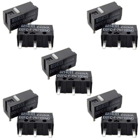 FUXIU 2/10 interruptores táctiles de 100 m D2FC-F-7N (100 m), interruptores táctiles para ratones, botón D2FC Hot