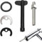 5PCS Monobloc Tap Fixing Kit Single Hole Hot and Cold Water Faucet Washer Sink Tap Fixing Set Leakproof and Stable Basin Washer Sink Bolt Tap Faucet Fixing Fitting Kit for Kitchen Basin Sink