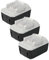 vhbw 3X Batterie Compatible avec Makita UH522DW, UM167DWX, UM167DW, UR180D, UR180DW Outil électrique (4000 mAh, Li-ION, 18 V)