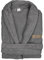 BOSKIMO - Albornoz Unisex - Albornoz de Ducha para Hombre o Mujer - 100% Algodón - Rizo - Disponible con Capucha (FR/ES, Letras, M, Regular, Regular, Gris, Sin Capucha)