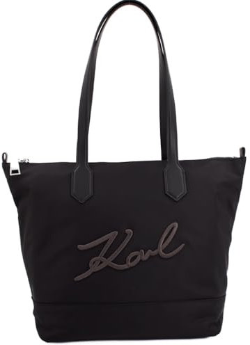 KARL LAGERFELD K/Signature Nylon MD Tote Schwarz N/A