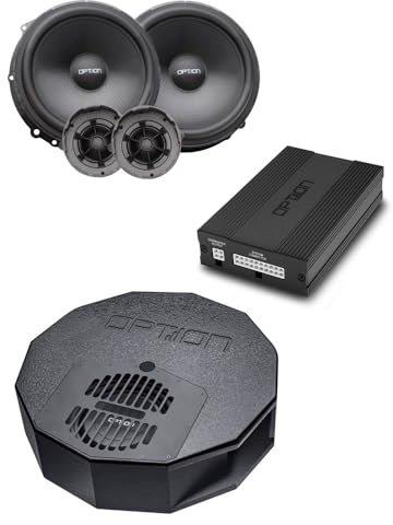 Option Soundsystem V3 kompatibel mit Seat Leon 5F (ohne Soundsystem ab Werk) - 100% Plug & Play Soundupgrade mit Front Lautsprecher und Reserverad-Subwoofer