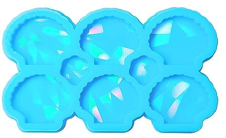 Coquilles Saint-Jacques holographiques - Ombre - En silicone époxy - Bijoux pour la Saint-Valentin - Cadeau de Saint-Valentin