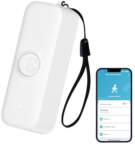Intelligenter Bewegungssensor, WiFi PIR Bewegungssensor für Alarmsystem, Mini Infrarot-Bewegungsmelder mit App-Fernüberwachung, Auslösen von Lichtern und Szenen, kompatibel mit Alexa. 1PCS