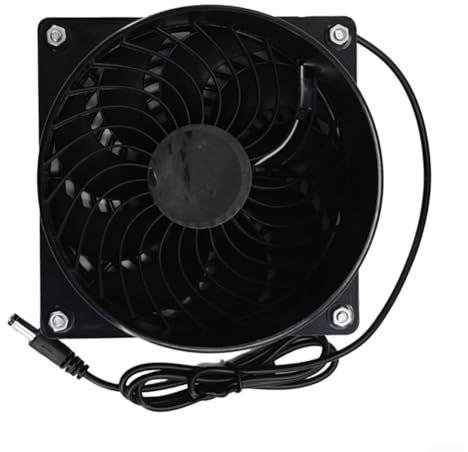 Yuanpgky Ventilador extractor de cocina, 12 V, montaje en pared, ventilador de ventilación industrial, fácil de usar, para cocina, restaurante, almacén, garaje, baño, ventana