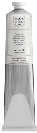 CREATIV DISCOUNT NEU LUKAS STUDIO OIL/Ölmalfarbe, 200 ml, Titanweiß