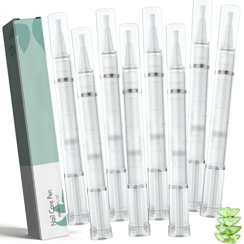 8 Stück Nail Care Pen, Nagelpilz Stift Care Nagelpflegestift für Fingernägel & Fußnägel mit Teebaumöl, Aloe Vera & Vitamin E, Nagelwachstum fördern