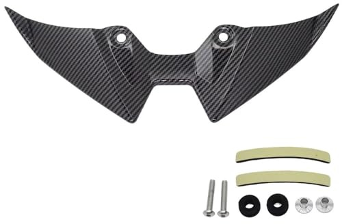 Spoiler anteriori per moto - Labbro anteriore - Copertura alettone Per Kawasaki Z900 e Z900SE dal 2025 in poi Alettoni aerodinamici per carenatura - Prolunga faro anteriore (Motivo a saia)